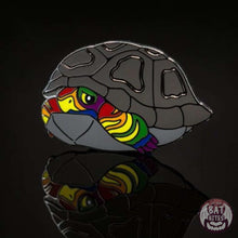Load image into Gallery viewer, Hue The Pride Turtle Enamel Limited Run Pin
