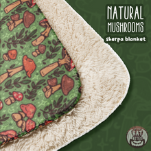 Load image into Gallery viewer, Natural Mushroom Sherpa blanket